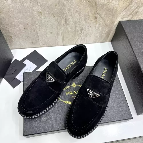 Cheap Prada Leather Shoes For Men #1285527 Replica Wholesale [$105.00 USD] [ITEM#1285527] on Replica Prada Leather Shoes