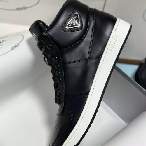 Cheap Prada High Top Shoes For Men #1285533 Replica Wholesale [$98.00 USD] [ITEM#1285533] on Replica Prada High Top Shoes