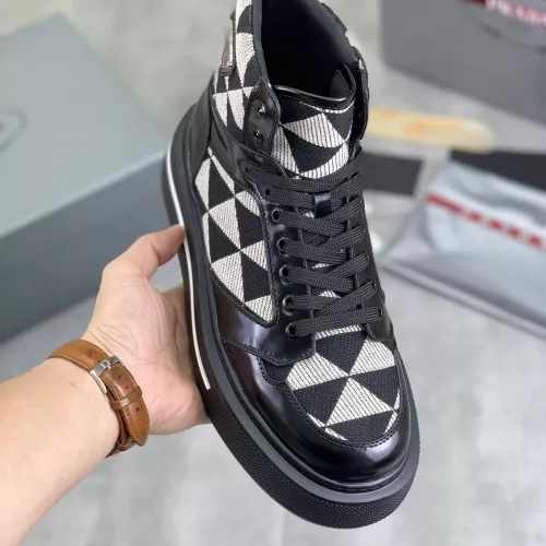 Cheap Prada High Top Shoes For Men #1285538 Replica Wholesale [$108.00 USD] [ITEM#1285538] on Replica Prada High Top Shoes