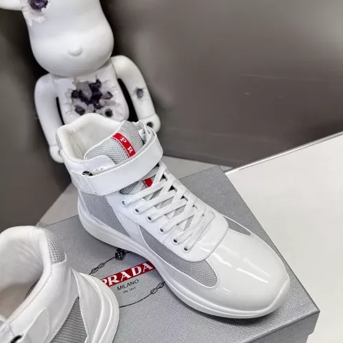 Cheap Prada High Top Shoes For Men #1285539 Replica Wholesale [$122.00 USD] [ITEM#1285539] on Replica Prada High Top Shoes