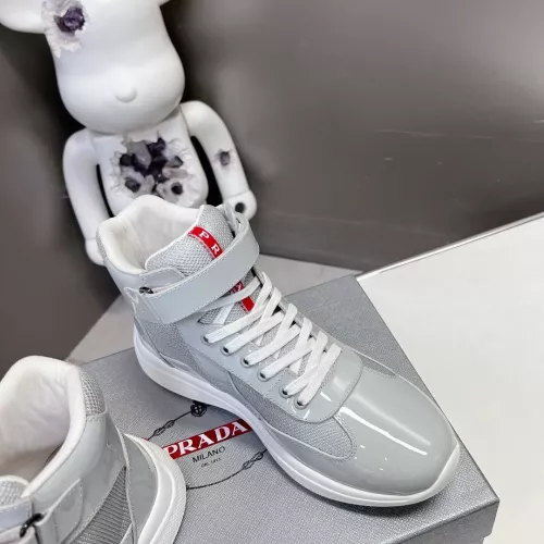 Cheap Prada High Top Shoes For Men #1285541 Replica Wholesale [$122.00 USD] [ITEM#1285541] on Replica Prada High Top Shoes