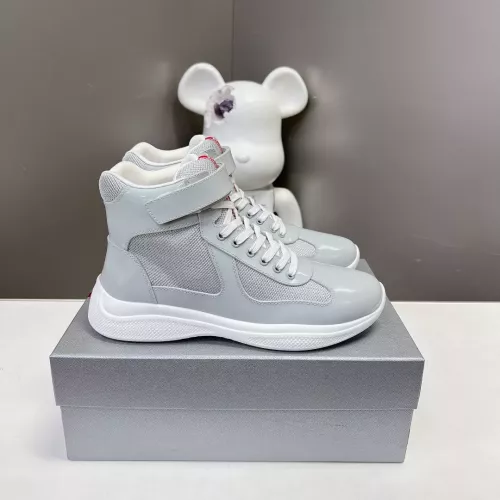 Cheap Prada High Top Shoes For Women #1285542 Replica Wholesale [$122.00 USD] [ITEM#1285542] on Replica Prada High Top Shoes