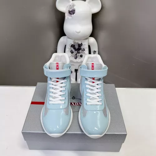 Cheap Prada High Top Shoes For Women #1285544 Replica Wholesale [$122.00 USD] [ITEM#1285544] on Replica Prada High Top Shoes