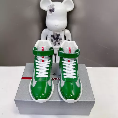 Cheap Prada High Top Shoes For Men #1285553 Replica Wholesale [$122.00 USD] [ITEM#1285553] on Replica Prada High Top Shoes