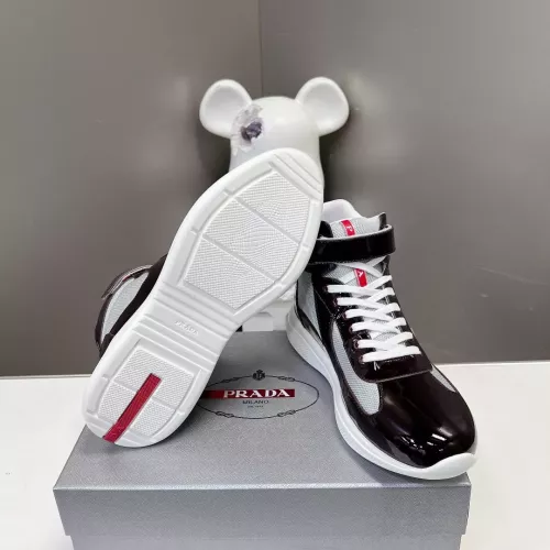 Cheap Prada High Top Shoes For Men #1285557 Replica Wholesale [$122.00 USD] [ITEM#1285557] on Replica Prada High Top Shoes