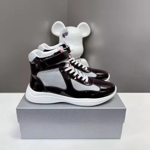 Cheap Prada High Top Shoes For Women #1285558 Replica Wholesale [$122.00 USD] [ITEM#1285558] on Replica Prada High Top Shoes