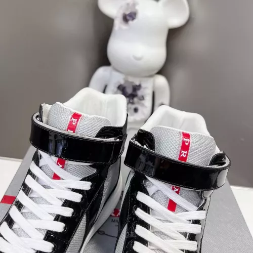 Cheap Prada High Top Shoes For Men #1285559 Replica Wholesale [$122.00 USD] [ITEM#1285559] on Replica Prada High Top Shoes