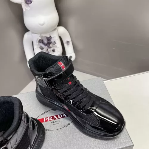 Cheap Prada High Top Shoes For Men #1285561 Replica Wholesale [$122.00 USD] [ITEM#1285561] on Replica Prada High Top Shoes