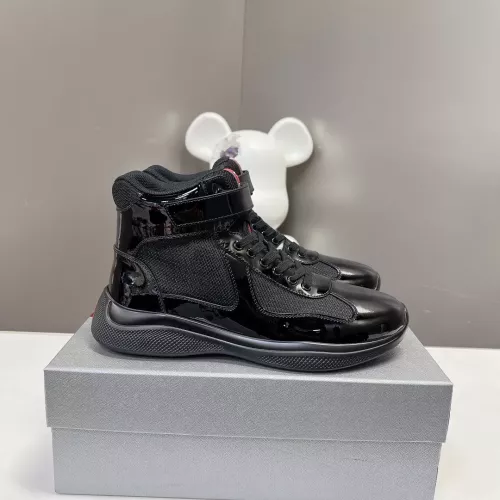 Cheap Prada High Top Shoes For Women #1285562 Replica Wholesale [$122.00 USD] [ITEM#1285562] on Replica Prada High Top Shoes