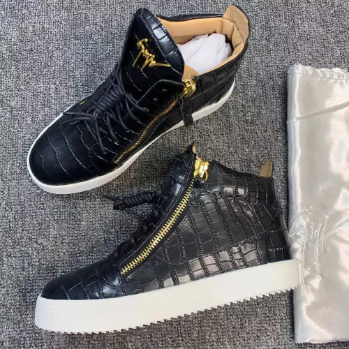 Cheap Giuseppe Zanotti High Tops Shoes For Men #1285572 Replica Wholesale [$102.00 USD] [ITEM#1285572] on Replica Giuseppe Zanotti High Tops Shoes