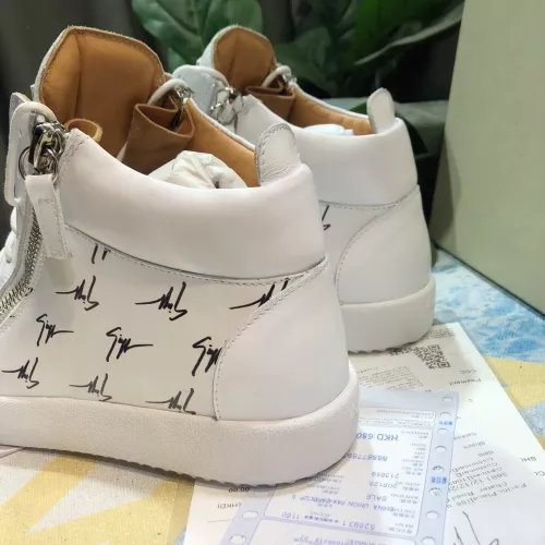 Cheap Giuseppe Zanotti High Tops Shoes For Men #1285576 Replica Wholesale [$98.00 USD] [ITEM#1285576] on Replica Giuseppe Zanotti High Tops Shoes