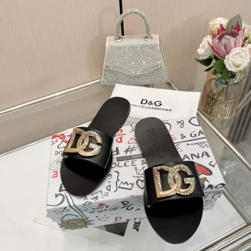 Cheap Dolce &amp; Gabbana D&amp;G Slippers For Women #1285859 Replica Wholesale [$68.00 USD] [ITEM#1285859] on Replica Dolce &amp; Gabbana D&amp;G Slippers