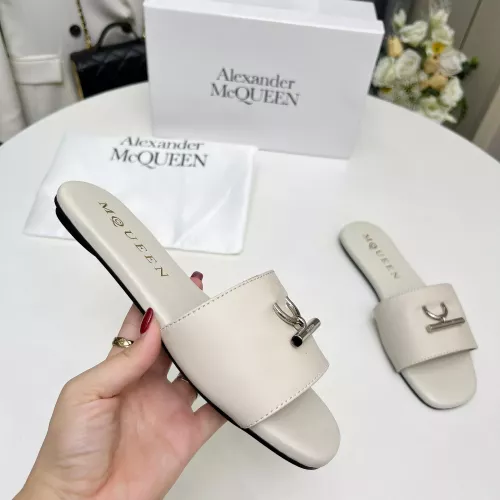 Cheap Alexander McQueen Slippers For Women #1285907 Replica Wholesale [$72.00 USD] [ITEM#1285907] on Replica Alexander McQueen Slippers