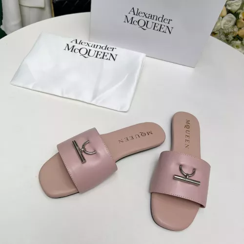 Cheap Alexander McQueen Slippers For Women #1285908 Replica Wholesale [$72.00 USD] [ITEM#1285908] on Replica Alexander McQueen Slippers