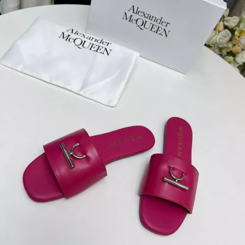 Cheap Alexander McQueen Slippers For Women #1285910 Replica Wholesale [$72.00 USD] [ITEM#1285910] on Replica Alexander McQueen Slippers