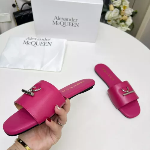 Cheap Alexander McQueen Slippers For Women #1285910 Replica Wholesale [$72.00 USD] [ITEM#1285910] on Replica Alexander McQueen Slippers