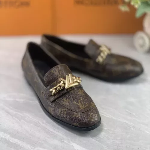 Cheap Louis Vuitton LV Oxfords Shoes For Women #1285944 Replica Wholesale [$82.00 USD] [ITEM#1285944] on Replica Louis Vuitton LV Oxfords Shoes