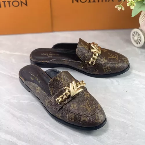 Cheap Louis Vuitton Slippers For Women #1285945 Replica Wholesale [$82.00 USD] [ITEM#1285945] on Replica Louis Vuitton Slippers