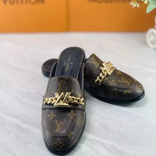 Cheap Louis Vuitton Slippers For Women #1285945 Replica Wholesale [$82.00 USD] [ITEM#1285945] on Replica Louis Vuitton Slippers