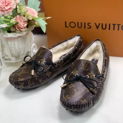 Cheap Louis Vuitton LV Oxfords Shoes For Women #1285982 Replica Wholesale [$85.00 USD] [ITEM#1285982] on Replica Louis Vuitton LV Oxfords Shoes