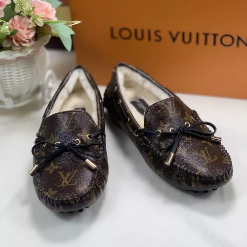 Cheap Louis Vuitton LV Oxfords Shoes For Women #1285982 Replica Wholesale [$85.00 USD] [ITEM#1285982] on Replica Louis Vuitton LV Oxfords Shoes