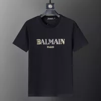 Cheap Balmain T-Shirts Short Sleeved For Men #1277644 Replica Wholesale [$25.00 USD] [ITEM#1277644] on Replica Balmain T-Shirts