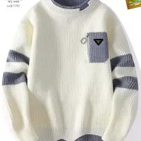 Cheap Prada Sweater Long Sleeved For Men #1278783 Replica Wholesale [$48.00 USD] [ITEM#1278783] on Replica Prada Sweater