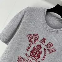 Cheap Prada Sweater Short Sleeved For Women #1279498 Replica Wholesale [$80.00 USD] [ITEM#1279498] on Replica Prada Sweater