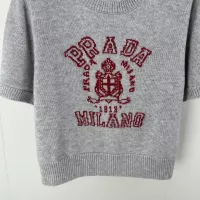 Cheap Prada Sweater Short Sleeved For Women #1279498 Replica Wholesale [$80.00 USD] [ITEM#1279498] on Replica Prada Sweater