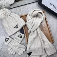 Cheap Prada Hat and Scarf and Glove Set #1279945 Replica Wholesale [$52.00 USD] [ITEM#1279945] on Replica Prada Hat and Scarf and Glove Set