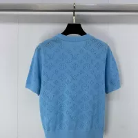 Cheap Louis Vuitton LV Sweaters Short Sleeved For Women #1280004 Replica Wholesale [$80.00 USD] [ITEM#1280004] on Replica Louis Vuitton LV Sweaters