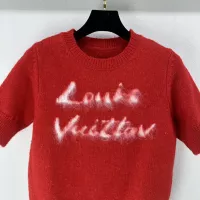 Cheap Louis Vuitton LV Sweaters Short Sleeved For Women #1280009 Replica Wholesale [$80.00 USD] [ITEM#1280009] on Replica Louis Vuitton LV Sweaters