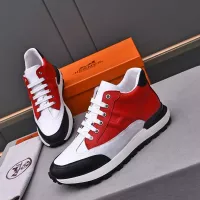 Cheap Hermes High Tops Shoes For Men #1284439 Replica Wholesale [$88.00 USD] [ITEM#1284439] on Replica Hermes High Tops Shoes