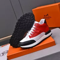 Cheap Hermes High Tops Shoes For Men #1284439 Replica Wholesale [$88.00 USD] [ITEM#1284439] on Replica Hermes High Tops Shoes