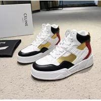 Cheap Celine High Top Shoes For Men #1284617 Replica Wholesale [$108.00 USD] [ITEM#1284617] on Replica Celine High Top Shoes