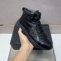 Cheap Prada High Top Shoes For Men #1284685 Replica Wholesale [$102.00 USD] [ITEM#1284685] on Replica Prada High Top Shoes