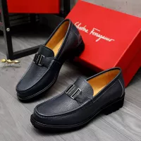 Cheap Salvatore Ferragamo Leather Shoes For Men #1284767 Replica Wholesale [$88.00 USD] [ITEM#1284767] on Replica Salvatore Ferragamo Leather Shoes