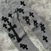 Cheap Chrome Hearts Jeans For Unisex #1285262 Replica Wholesale [$68.00 USD] [ITEM#1285262] on Replica Chrome Hearts Jeans