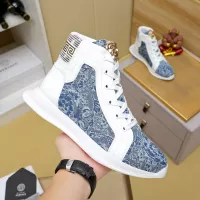 Cheap Versace High Tops Shoes For Men #1285285 Replica Wholesale [$76.00 USD] [ITEM#1285285] on Replica Versace High Tops Shoes