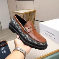 Cheap Christian Dior Leather Shoes For Men #1285329 Replica Wholesale [$125.00 USD] [ITEM#1285329] on Replica Christian Dior Leather Shoes