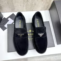 Cheap Prada Leather Shoes For Men #1285527 Replica Wholesale [$105.00 USD] [ITEM#1285527] on Replica Prada Leather Shoes