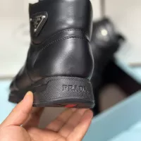 Cheap Prada High Top Shoes For Men #1285534 Replica Wholesale [$98.00 USD] [ITEM#1285534] on Replica Prada High Top Shoes