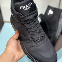 Cheap Prada High Top Shoes For Men #1285535 Replica Wholesale [$98.00 USD] [ITEM#1285535] on Replica Prada High Top Shoes