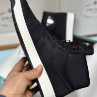 Cheap Prada High Top Shoes For Men #1285536 Replica Wholesale [$88.00 USD] [ITEM#1285536] on Replica Prada High Top Shoes