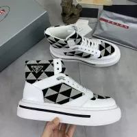 Cheap Prada High Top Shoes For Men #1285537 Replica Wholesale [$108.00 USD] [ITEM#1285537] on Replica Prada High Top Shoes