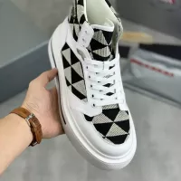 Cheap Prada High Top Shoes For Men #1285537 Replica Wholesale [$108.00 USD] [ITEM#1285537] on Replica Prada High Top Shoes