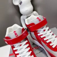 Cheap Prada High Top Shoes For Women #1285550 Replica Wholesale [$122.00 USD] [ITEM#1285550] on Replica Prada High Top Shoes