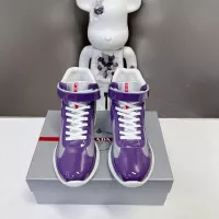 Cheap Prada High Top Shoes For Women #1285552 Replica Wholesale [$122.00 USD] [ITEM#1285552] on Replica Prada High Top Shoes