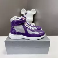 Cheap Prada High Top Shoes For Women #1285552 Replica Wholesale [$122.00 USD] [ITEM#1285552] on Replica Prada High Top Shoes