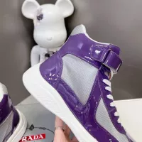 Cheap Prada High Top Shoes For Women #1285552 Replica Wholesale [$122.00 USD] [ITEM#1285552] on Replica Prada High Top Shoes